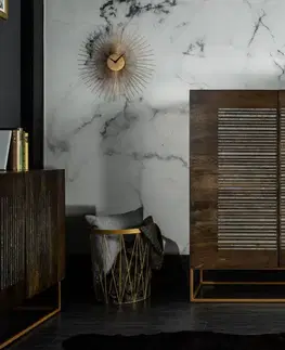 Komody LuxD Designová komoda Armani, 100 cm, mango / achát