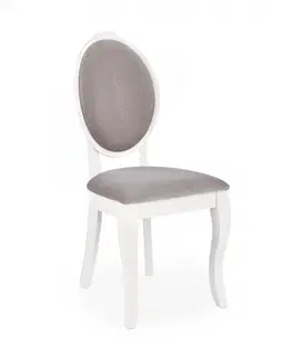 Židle HALMAR Jídelní židle Kol bílá/šedá