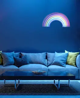 Vnitřní dekorativní svítidla JUST LIGHT. LED nástěnné svítidlo Neon Rainbow, USB