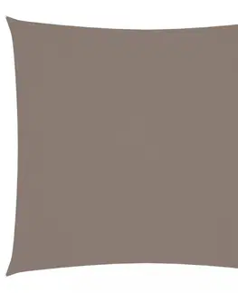 Stínící textilie Stínící plachta čtvercová 7 x 7 m oxfordská látka Dekorhome Šedohnědá taupe