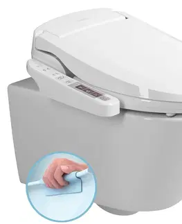 Záchody SAPHO AVVA závěsné WC s elektronickým bidetem BLOOMING EKO PLUS NB-1160D-3
