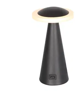 Lampy Prezent Luxera  - LED Stmívatelná stolní lampa USB konektor TAPER LED/7W/230V 