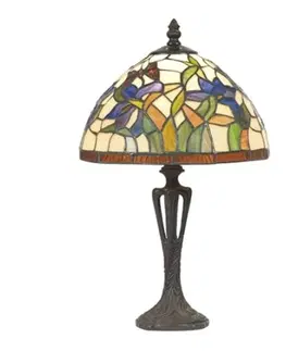 Stolní lampy Artistar Diskrétní stolní lampa ELANDA, Tiffany styl 41 cm