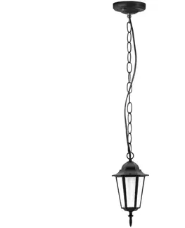 Zahradní lampy  Venkovní lustr 1xE27/20W/230V IP43 černá 
