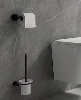 WC štětky OMNIRES MODERN PROJECT WC štětka černá mat /BLM/ MP60620BL