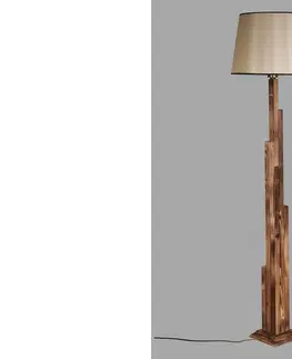 Svítidla Sofahouse 28829 Designová stojanová lampa Naime 165 cm hnědá