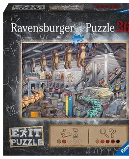 Hračky puzzle RAVENSBURGER - Exit Puzzle: V továrně na hračky 368 dílků