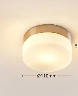 Stropní svítidla Lindby Koupelnové stropní světlo Amilia, sklo, Ø 11 cm