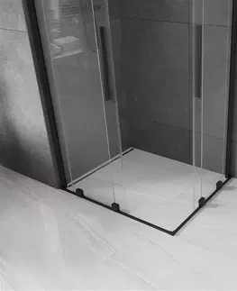 Sprchové kouty MEXEN/S Velar Duo čtvercový sprchový kout 90 x 80, transparent, černá 871-090-080-02-70