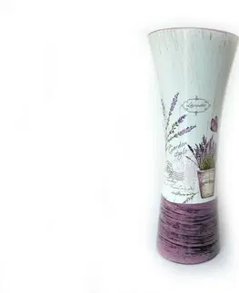 Dekorativní vázy PROHOME - Váza s dekorem Levandule 29cm