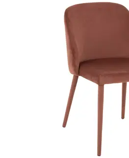 Jídelní stoly Starorůžová jídelní židle Charlotte - 58*80*51 cm J-Line by Jolipa 15394