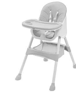 Dekorace do dětských pokojů Baby Mix Jídelní stolička Nora šedá, 51 x 43 x 27 cm