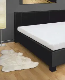 Postele Kasvo postel FANNY 180 cm vč. roštu a ÚP ekokůže bílá