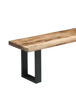 Židle Jídelní lavice THOR Dekorhome Přírodní dřevo