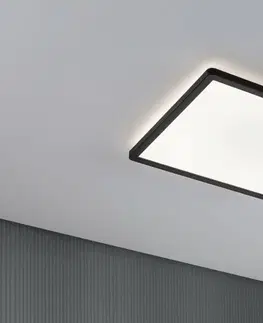 LED stropní svítidla PAULMANN LED Panel Atria Shine hranaté 293x293mm 2000lm 4000K černá