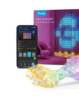 LED osvětlení Govee Govee - RGBIC Curtain Light 520 LED 1,5x2m Wi-Fi IP65 