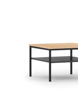 Nábytek LANZZI Artelta Konferenční stolek LANZZI Barva: Čierna / Dub artisan
