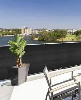 Zahradní nábytek Bluegarden Balkonová zástěna šedá 1x7 m PE