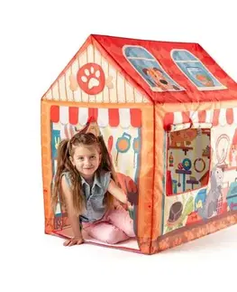 Hračky na zahradu Woody Dětský stan domeček Pet Shop, 95 x 72 x 102 cm