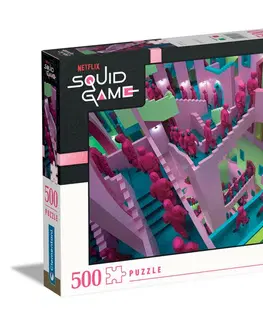 Hračky puzzle CLEMENTONI - Puzzle 500 dílků - Squid game