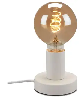 Lampy Briloner Briloner 7023-016 - Stolní lampa TEEPU 1xE27/10W/230V bílá 