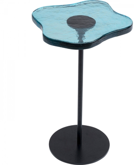 Odkládací stolky KARE Design Odkládací stolek Lava - modrý, Ø30cm