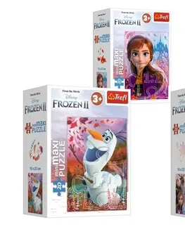 Hračky puzzle TREFL -  Puzzle 20 miniMAXI Ledové království II/Frozen II, 4 druhy