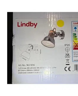 Svítidla Lindby Lindby - LED Nástěnné bodové svítidlo DENNIS 1xE14/4W/230V 
