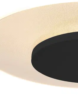 Stropní svítidla Steinhauer Stropní svítidlo LED Lido, černé, Ø 36 cm