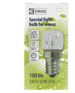Žárovky EMOS Lighting EMOS Žárovka do pečící trouby 15W 300° 1524115010