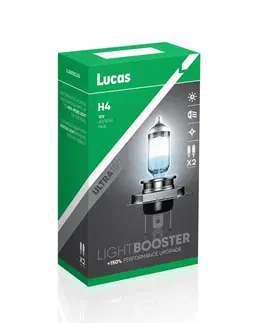 Autožárovky Lucas H4 ULTRA150 +150% 60/55W 12V 2ks LLX472CLX2