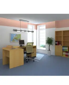 Kancelářské skříně Kancelářský stůl s obloukem TEMPO AS NEW 022 Tempo Kondela Třešeň