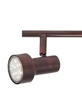 LED bodová svítidla BRILONER Bodové svítidlo 48 cm 3xGU10 9W 750lm antická měď BRI 2843-031