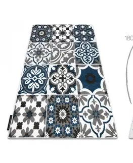 Koberce a koberečky Dywany Lusczow Kusový koberec ALTER Porto květiny modrý, velikost 200x290