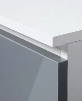 Psací stoly Ak furniture Volně stojící psací stůl Pin 90 cm bílý/šedý