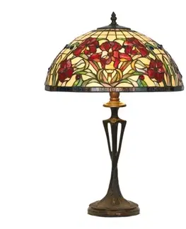 Stolní lampy Artistar Stolní lampa Eline ve stylu Tiffany
