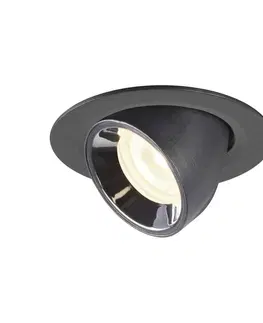 LED podhledová svítidla SLV BIG WHITE NUMINOS GIMBLE XS zápustné stropní svítidlo černé/chrom 4000 K 20° 1005851