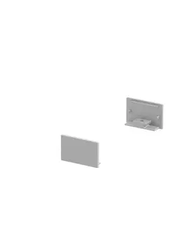 Profily SLV BIG WHITE KONCOVÉ KRYTY, na GRAZIA 20 profil k montáži na stěnu plochý, 2 kusy, ploché provedení, hliník 1000559