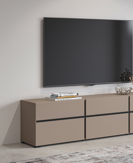 TV stolky Televizní stolek BONIFACIO 3D3S, congo/černá