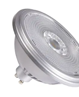 LED žárovky SLV BIG WHITE QPAR111 GU10 LED světelný zdroj stříbrný 12,5 W 3000 K CRI 90 30° 1005279