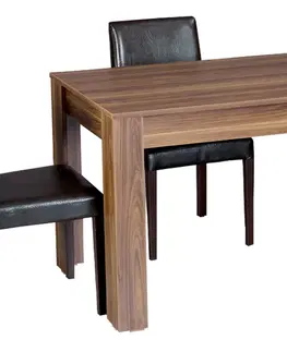 Jídelní stoly Hanah Home Jídelní stůl Single 120 cm ořech