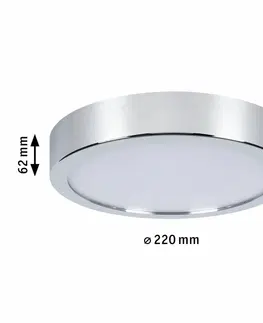 LED stropní svítidla PAULMANN LED Panel Aviar IP44 kruhové 220 13W 3.000K chrom 789.21