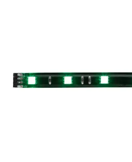 LED pásky 12V Paulmann LED pásek 97cm RGB 9,36W černý podklad IP44 703.11 P 70311