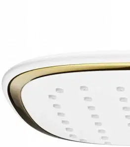 Sprchy a sprchové panely MEXEN D-49 hlavová sprcha 25x29 cm bílá / zlatá 79749-25