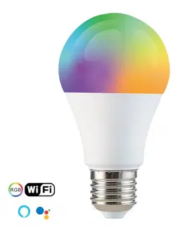 Chytré žárovky euroLighting LED žárovka E27 8,5W Tuya app, RGBW, WiFi, dim