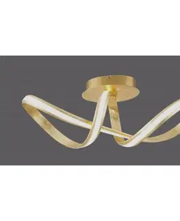 Designová stropní svítidla PAUL NEUHAUS LED stropní svítidlo, zlatá, elegantní, moderní SimplyDim 3000K PN 8331-12