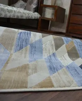 Koberce a koberečky Dywany Lusczow Kusový koberec DROP JASMINE 758 světle modrý / kouřový, velikost 160x220