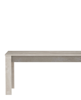 Jídelní stoly Jídelní stůl DETLEFA, champagne dub/beton béžová