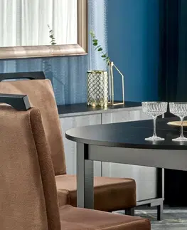 Jídelní stoly HALMAR Rozkládací jídelní stůl RINGO černý