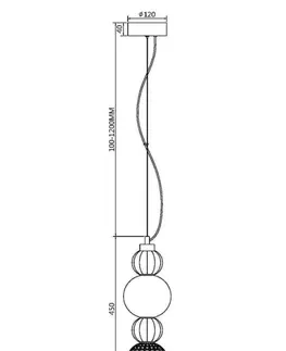 Designová závěsná svítidla MAYTONI Závěsné svítidlo Collar P069PL-L17G3K